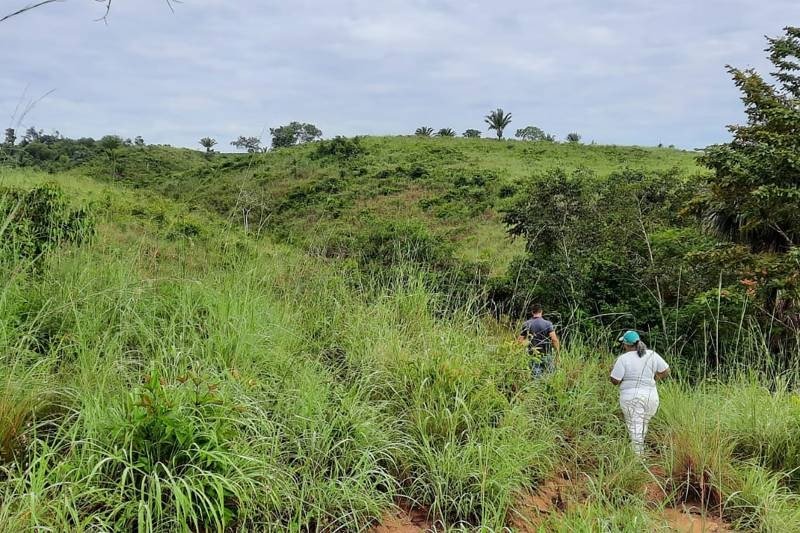 Local demarcado das terras em Jacundá que serão repassadas aos agricultores.